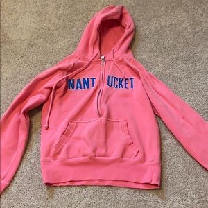 nantucket zip up sweatshirt (pink)
